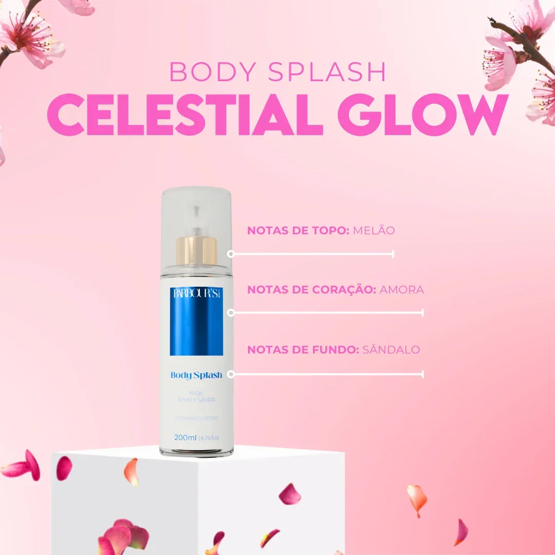 Kit 8 Body Splash Desodorante Colônia 200ml - Celestial Glow, Roses, Alter Ego, Living Grace, Affair, Flowers, My Sweet - Image 5
